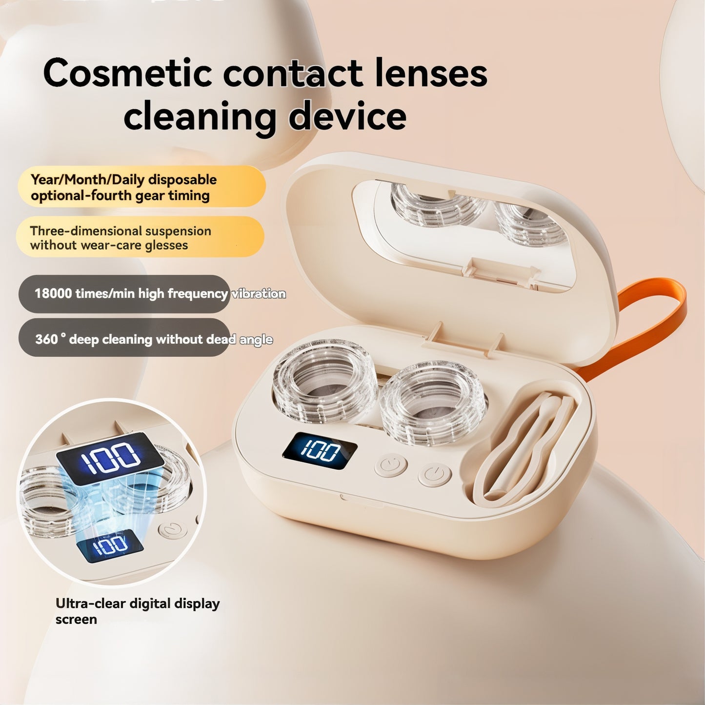 Sorell Ultrasonic Contact Lens Cleaner